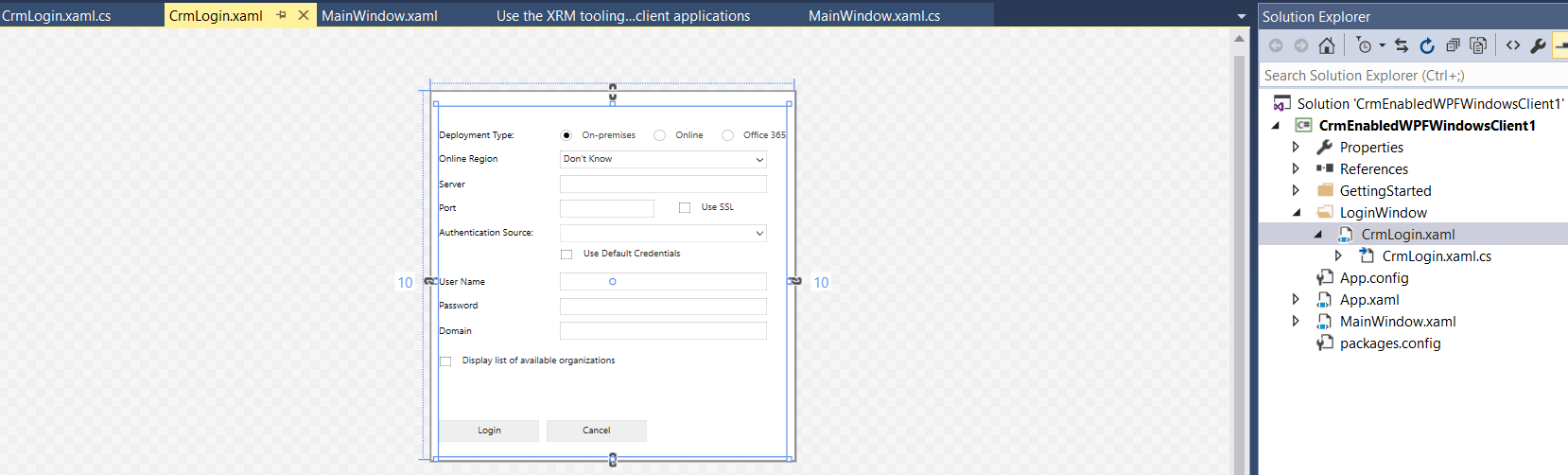 Xrm Tooling Login Control Carl De Souza