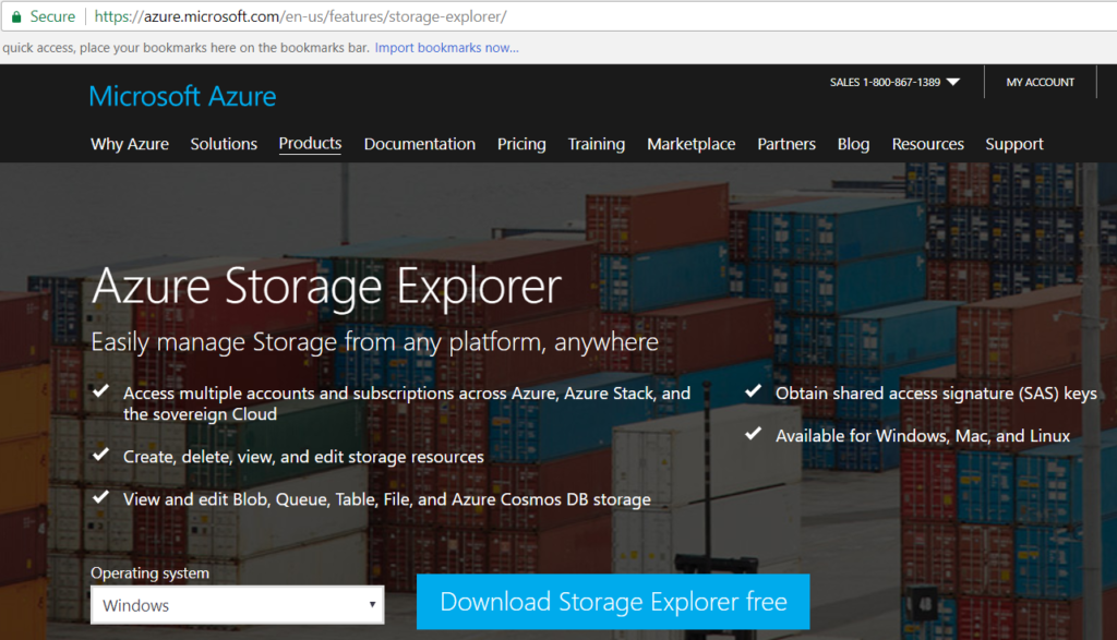 download microsoft azure storage explorer