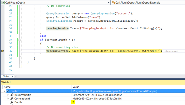 Code Depth Plugin Dynamics 365 - Understanding Plugin Depth - Carl de Souza