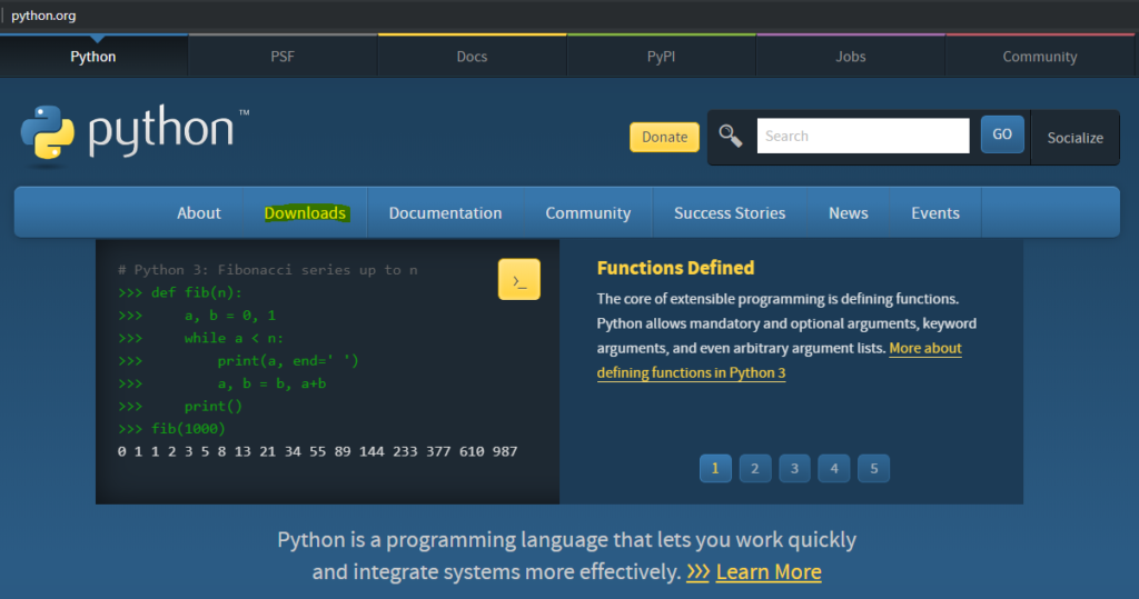 run python code in visual studio