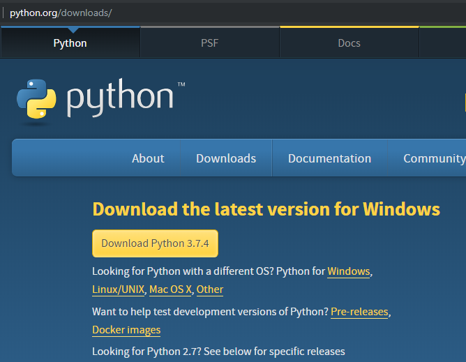 cant you run python in visual studio