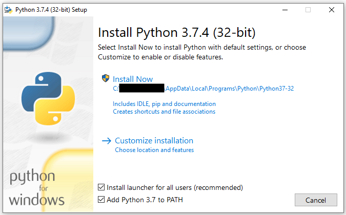 how to install matplotlib python