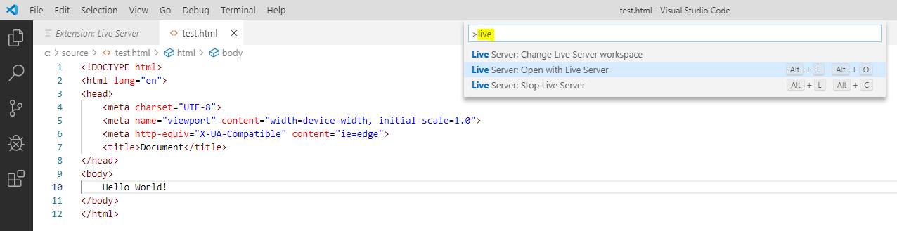 using-live-server-in-visual-studio-code-carl-de-souza