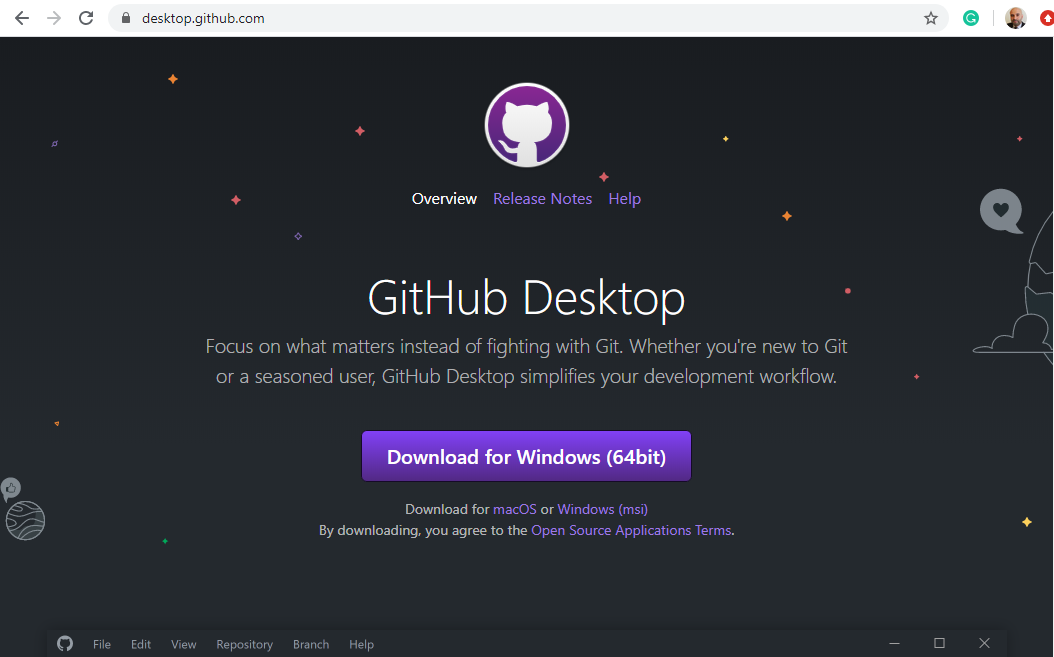 using github desktop