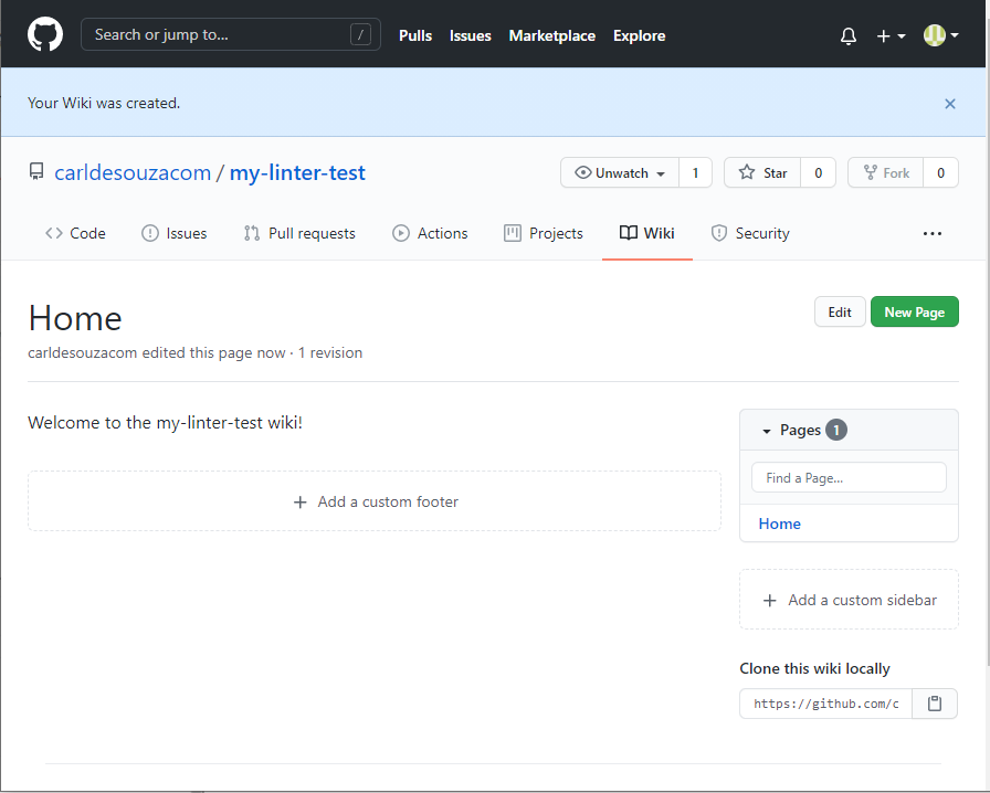 Creating a GitHub Wiki Documentation for Your Repository - Carl de Souza