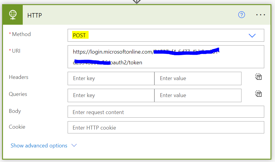 How to use a Bearer Token in the default HTTP acti - Power