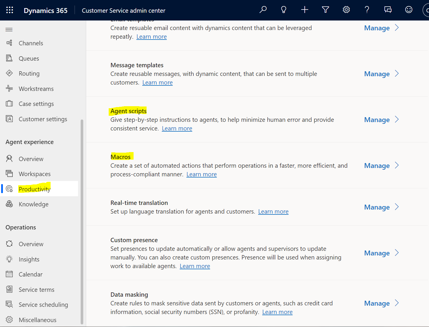 Agents Scripts and Macros with Dynamics 365 Omnichannel